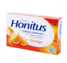 DABUR Дабур Хонитус (растительные пастилки) апельсин 24шт