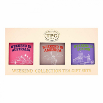 TPG Weekend Collection Tea Gift set 3in1 Australia America London Подарочный Набор Чая Уикэнд Коллекция 3в1 Уикэнд в Австралии Уикэнд в Америке Уикэнд в Лондоне 150г