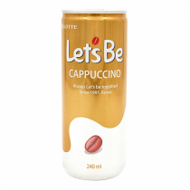 LOTTE Let's Be Cappuccino Напиток кофейный в банках 240мл