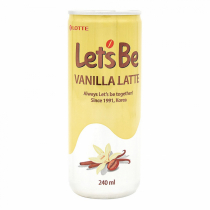 LOTTE Let's Be Vanilla Latte Напиток кофейный в банках 240мл