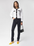 Удлиненные прямые джинсы из эластичного денима
