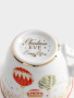 Пара кофейная, 2 перс, 4 пр, 80 мл, фарфор P, белая, Новогодние шары, Christmas Eve