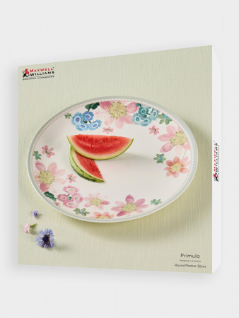 Блюдо, 32 см, круглое, белое, Primula