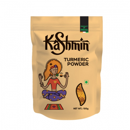 KASHMIN Turmeric Powder Куркума молотая 100г