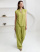 Свободные брюки палаццо на эластичном поясе изо льна с вискозой