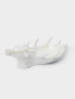 Блюдо декоративное, 26х16х10 см, керамика D, белое, перламутр, Олень, Maral grey