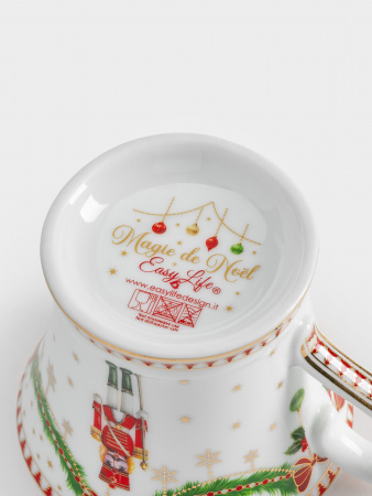 Пара чайная, 1 перс, 2 пр, 200 мл, фарфор P, белая, Щелкунчик и фея, Magie de Noel