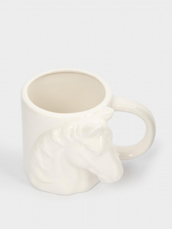 Кружка, 500 мл, фарфор P, белая, Конь, Horse