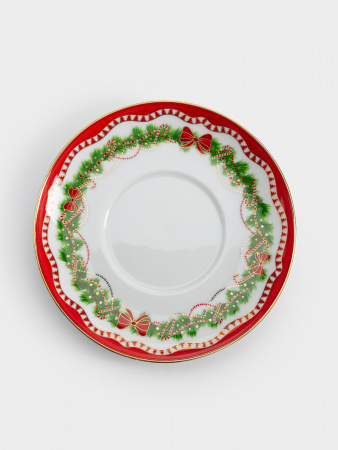 Пара чайная, 1 перс, 2 пр, 200 мл, фарфор P, белая, Щелкунчик и фея, Magie de Noel